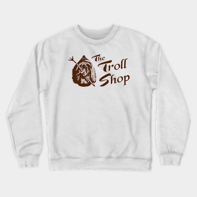 The Troll Shop - Light Crewneck Sweatshirt by Chewbaccadoll